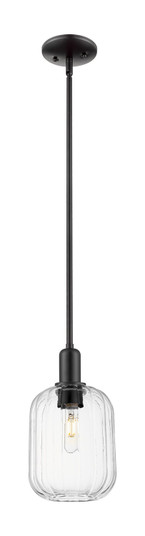 Arcadia One Light Mini Pendant in Matte Black (405|7161SBKG4607CL)