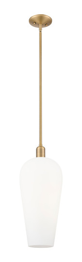 Arcadia One Light Mini Pendant in Brushed Brass (405|7161SBBG4568WH)