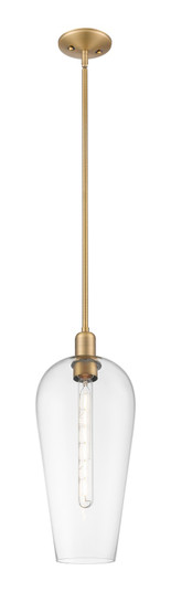 Arcadia One Light Mini Pendant in Brushed Brass (405|7161SBBG4568CL)