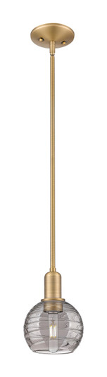 Arcadia One Light Mini Pendant in Brushed Brass (405|7161SBBG12136SM)