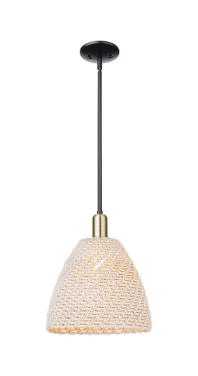 Arcadia One Light Mini Pendant in Black Antique Brass (405|7161SBABNBD12NAT)