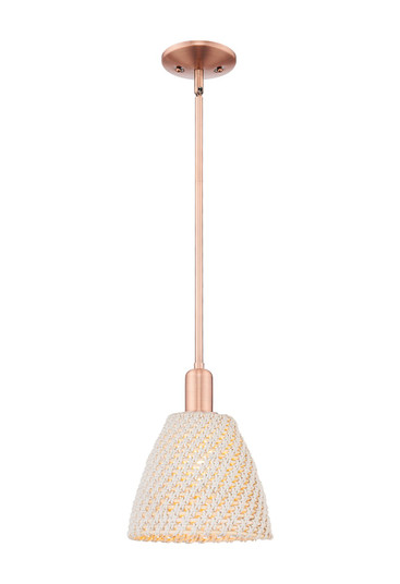 Arcadia One Light Mini Pendant in Antique Copper (405|7161SACNBD9NAT)