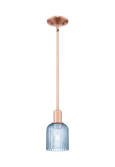 Arcadia One Light Mini Pendant in Antique Copper (405|7161SACG5595BL)
