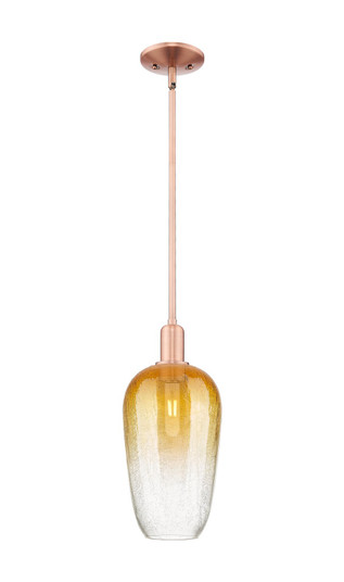 Arcadia One Light Mini Pendant in Antique Copper (405|7161SACG4847AM)