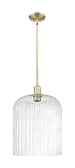 Arcadia One Light Mini Pendant in Antique Brass (405|7161SABG55912CL)