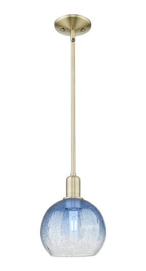 Arcadia One Light Mini Pendant in Antique Brass (405|7161SABG4838SB)