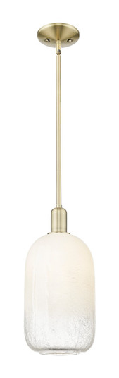 Arcadia One Light Mini Pendant in Antique Brass (405|7161SABG4827OP)