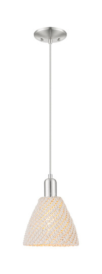 Arcadia One Light Mini Pendant in Brushed Satin Nickel (405|7161PSNNBD75NAT)