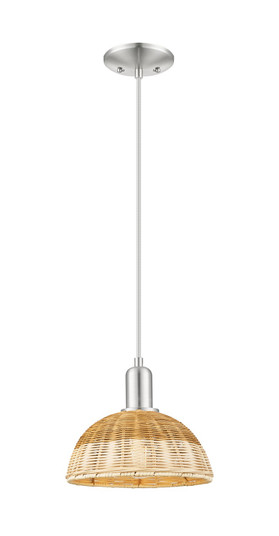 Arcadia One Light Mini Pendant in Brushed Satin Nickel (405|7161PSNNBD29NAT)