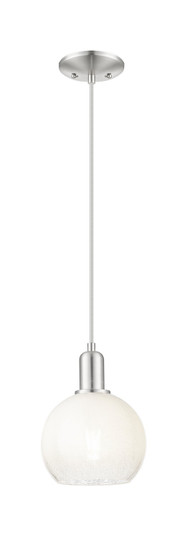 Arcadia One Light Mini Pendant in Brushed Satin Nickel (405|7161PSNG4838OP)