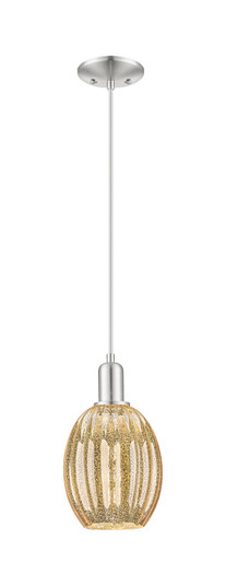 Arcadia One Light Mini Pendant in Brushed Satin Nickel (405|7161PSNG4596ME)