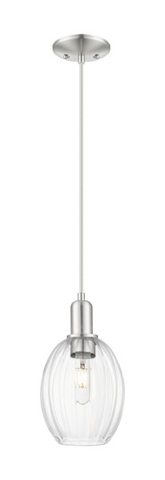 Arcadia One Light Mini Pendant in Brushed Satin Nickel (405|7161PSNG4596CL)