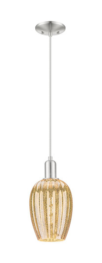 Arcadia One Light Mini Pendant in Brushed Satin Nickel (405|7161PSNG4576ME)