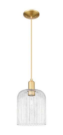 Arcadia One Light Mini Pendant in Satin Gold (405|7161PSGG5598CL)