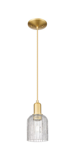 Arcadia One Light Mini Pendant in Satin Gold (405|7161PSGG5595CL)