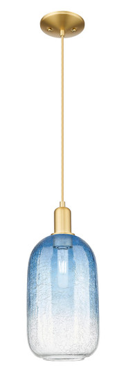 Arcadia One Light Mini Pendant in Satin Gold (405|7161PSGG4827SB)