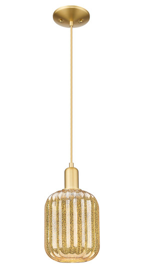 Arcadia One Light Mini Pendant in Satin Gold (405|7161PSGG4607ME)