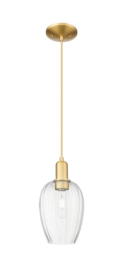 Arcadia One Light Mini Pendant in Satin Gold (405|7161PSGG4576CL)