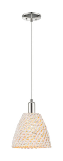 Arcadia One Light Mini Pendant in Polished Nickel (405|7161PPNNBD9NAT)