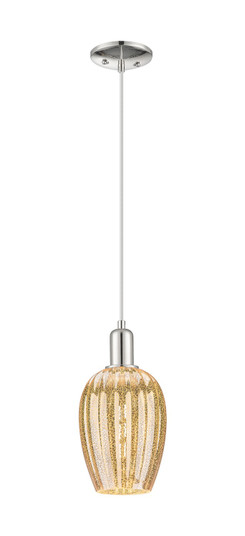 Arcadia One Light Mini Pendant in Polished Nickel (405|7161PPNG4576ME)