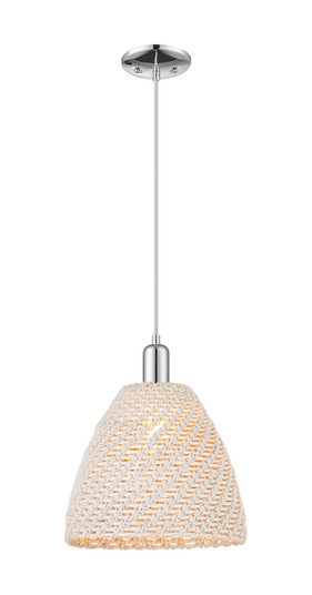Arcadia One Light Pendant in Polished Chrome (405|7161PPCNBD12NAT)