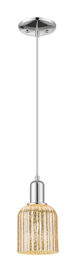 Arcadia One Light Mini Pendant in Polished Chrome (405|7161PPCG5595ME)