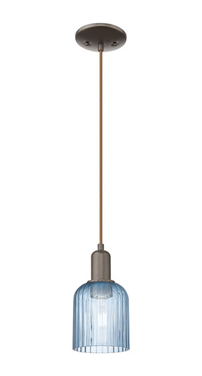 Arcadia One Light Mini Pendant in Oil Rubbed Bronze (405|7161POBG5595BL)