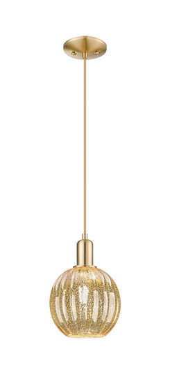 Arcadia One Light Mini Pendant in Champagne Bronze (405|7161PCBG4587ME)