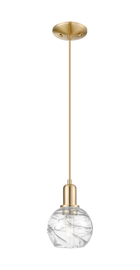Arcadia One Light Mini Pendant in Champagne Bronze (405|7161PCBG12136CL)