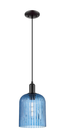 Arcadia One Light Mini Pendant in Matte Black (405|7161PBKG5598BL)