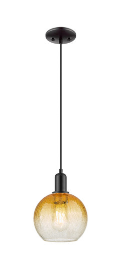 Arcadia One Light Mini Pendant in Matte Black (405|7161PBKG4838AM)
