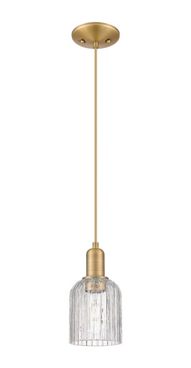 Arcadia One Light Mini Pendant in Brushed Brass (405|7161PBBG5595CL)