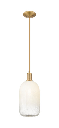 Arcadia One Light Mini Pendant in Brushed Brass (405|7161PBBG4827OP)