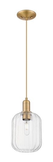 Arcadia One Light Mini Pendant in Brushed Brass (405|7161PBBG4607CL)