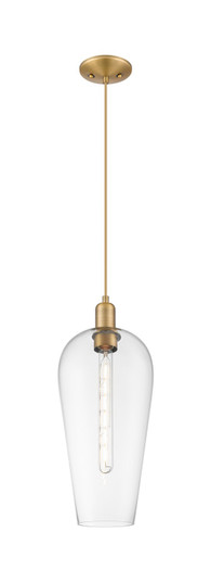Arcadia One Light Mini Pendant in Brushed Brass (405|7161PBBG4568CL)