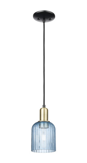 Arcadia One Light Mini Pendant in Black Antique Brass (405|7161PBABG5595BL)