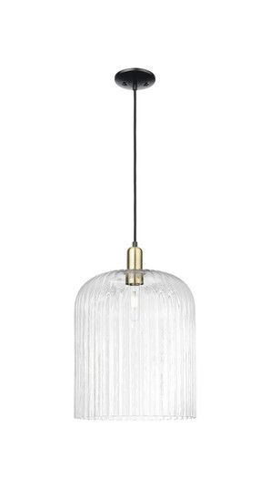 Arcadia One Light Mini Pendant in Black Antique Brass (405|7161PBABG55912CL)