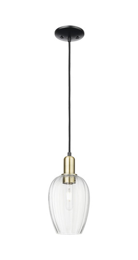 Arcadia One Light Mini Pendant in Black Antique Brass (405|7161PBABG4576CL)