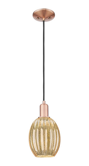 Arcadia One Light Mini Pendant in Antique Copper (405|7161PACG4596ME)