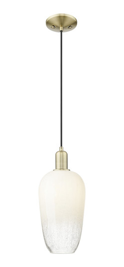 Arcadia One Light Mini Pendant in Antique Brass (405|7161PABG4847OP)