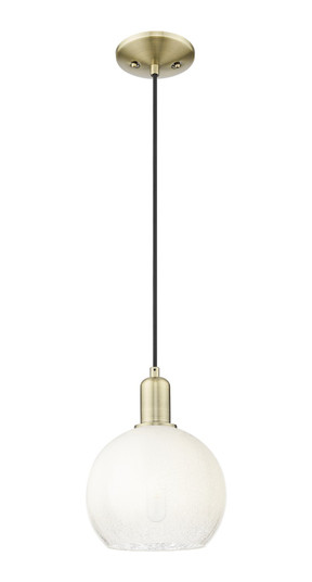 Arcadia One Light Mini Pendant in Antique Brass (405|7161PABG4838OP)