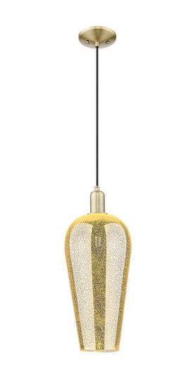 Arcadia One Light Mini Pendant in Antique Brass (405|7161PABG4568ME)