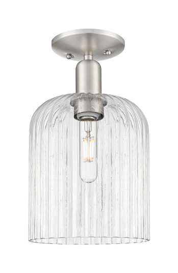 Arcadia One Light Semi-Flush Mount in Brushed Satin Nickel (405|7161CSNG5598CL)