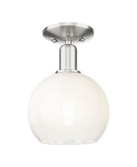 Arcadia One Light Semi-Flush Mount in Brushed Satin Nickel (405|7161CSNG4838OP)