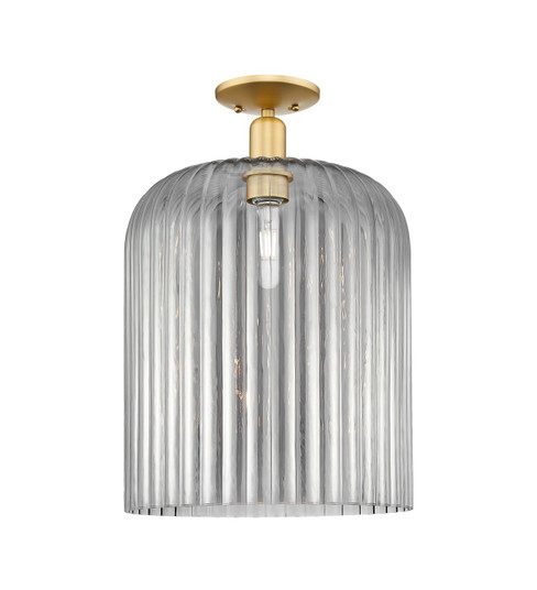 Arcadia One Light Semi-Flush Mount in Satin Gold (405|7161CSGG55912SM)
