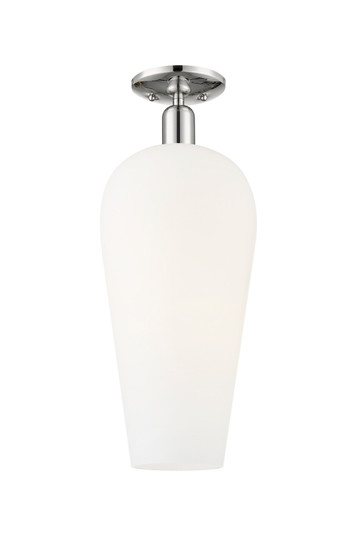 Arcadia One Light Semi-Flush Mount in Polished Nickel (405|7161CPNG4568WH)