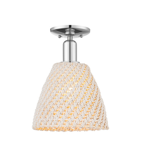 Arcadia One Light Semi-Flush Mount in Polished Chrome (405|7161CPCNBD9NAT)