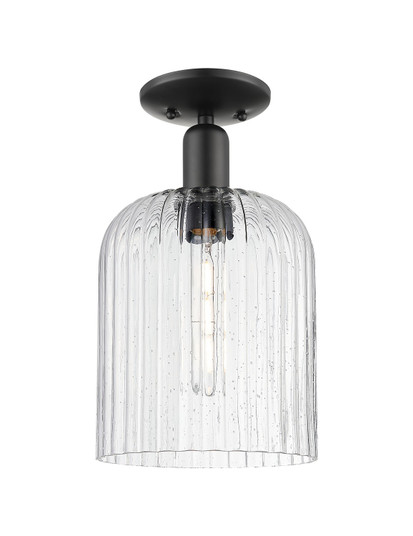 Arcadia One Light Semi-Flush Mount in Matte Black (405|7161CBKG5598SDY)