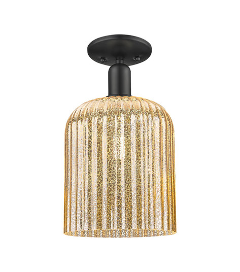 Arcadia One Light Semi-Flush Mount in Matte Black (405|7161CBKG5598ME)