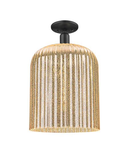 Arcadia One Light Semi-Flush Mount in Matte Black (405|7161CBKG55912ME)